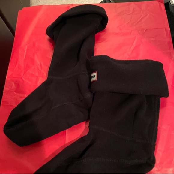 Hunter Shearling Shoe Inserts Size L and 3 Hunter Socks Red Black White Sz 9 10 - Picture 4 of 11